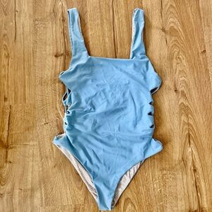 Acacia Swimwear Light Blue One Piece